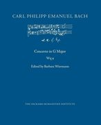 Concerto in G Major, Wq 9 (en Inglés)