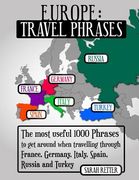 Europe: Travel Phrases for English Speaking Travelers: The most useful 1.000 phrases to get around when travelling through Fra (en Inglés)
