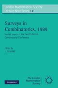 Surveys in Combinatorics, 1989 Paperback: Invited Papers at the Twelfth British Combinatorial Conference (London Mathematical Society Lecture Note Series) (en Inglés)