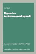 Allgemeines Versicherungsvertragsrecht (en Alemán)