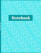 Notebook: Square-Connect Print Design Composition Notebook - College Ruled 100 Pages - Large Size 8.5 x 11