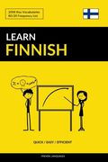 Learn Finnish - Quick / Easy / Efficient: 2000 Key Vocabularies