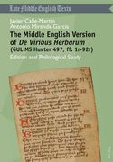 The Middle English Version of de Viribus Herbarum (Gul MS Hunter 497, Ff. 1r-92r): Edition and Philological Study (en Inglés)
