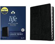 Kjv Life Application Study Bible, Third Edition, Large Print (Red Letter, Bonded Leather, Black, Indexed) 