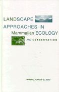 landscape approaches in mammalian ecology and conservation (en Inglés)