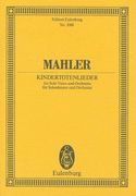 mahler: kindertotenlieder: for solo voice and orchestra (en Inglés)