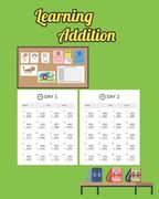 Learning Addition: 100 days of learning addition for kids (en Inglés)