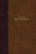 Nbla Biblia de Estudio Macarthur, Leathersoft, Café, Interior a dos Colores