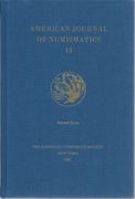 American Journal of Numismatics13 (2001) (en Inglés)