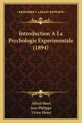 Introduction A La Psychologie Experimentale (1894) (en Francés)