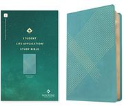 Nlt Student Life Application Study Bible, Filament Enabled Edition (Red Letter, Leatherlike, Teal Blue Striped) 