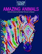 Color Quest: Amazing Animals: Extreme Color-By-Number Pictures to Reveal (en Inglés)