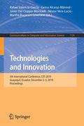 Technologies and Innovation: 5th International Conference, Citi 2019, Guayaquil, Ecuador, December 2-5, 2019, Proceedings (en Inglés)