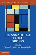 Transnational Legal Orders (Cambridge Studies in law and Society) (en Inglés)