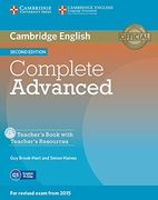 Cambridge English Complete Advanced 2ed Teacher s Book. With Teacher s Resources. With Cd-Rom 