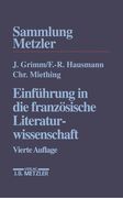 Einführung in Die Französische Literaturwissenschaft (en Alemán)