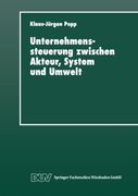 Unternehmenssteuerung zwischen Akteur, System und Umwelt: Systemtheoretische Perspektiven für Management, Wirtschaft und Gesellschaft (German Edition)