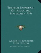 thermal expansion of insulating materials (1919) (en Inglés)