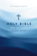 Kjv Large Print Outreach new Testament Bible, Cross Softcover, Comfort Print (en Inglés)