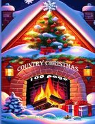 100 page country christmas coloring book for adult and seniors (en Inglés)