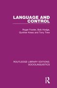 Language and Control (Routledge Library Editions: Sociolinguistics) (en Inglés)
