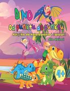 DINO od punktu do punktu, książka do kolorowania i cwiczeń dla dziec od 4 lat (en Inglés)