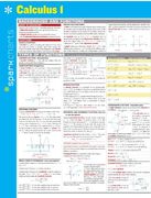 Calculus I Sparkcharts