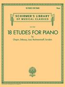 18 Etudes for Piano by Chopin, Debussy, Liszt, Rachmaninoff, Scriabin: Schirmer's Library of Musical Classics Volume 2143 (en Inglés)