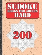 Sudoku books for adults hard: 200 Sudokus from hard with solutions for adults Gifts 4th of July Patriotic day (en Inglés)