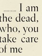 I am the Dead, Who, you Take Care of me (en Inglés)