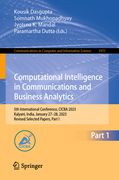 Computational Intelligence in Communications and Business Analytics: 5th International Conference, Cicba 2023, Kalyani, India, January 27-28, 2023, Re