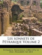 Les sonnets de Pétrarque Volume 2 (en Francés)