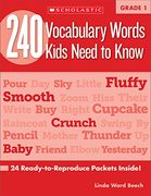 240 vocabulary words kids need to know, grade 1 (en Inglés)
