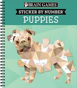 Brain Games - Sticker by Number: Puppies (en Inglés)