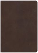 CSB Study Bible, Brown Genuine Leather, Indexed (en Inglés)