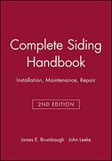 complete siding handbook: installation maintenance repair (en Inglés)