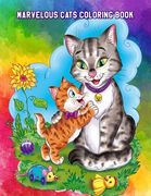 Marvelous Cats Coloring Book: Easy Educational Coloring Pages of Cats for Boys & Girls Ages 4-8 (en Inglés)