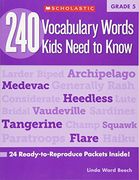 240 vocabulary words kids need to know, grade 5