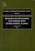 research on employment for persons with severe mental illness (en Inglés)
