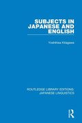 Subjects in Japanese and English (en Inglés)