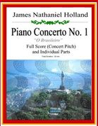 Piano Concerto No. 1: A Brazilian Jazz Concerto for Piano, Full Score and Individual Parts (en Anglais)