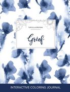 Adult Coloring Journal: Grief (Turtle Illustrations, Blue Orchid) (en Inglés)