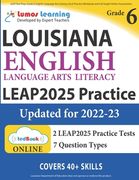LEAP Test Prep: Grade 6 English Language Arts Literacy (ELA) Practice Workbook and Full-length Online Assessments: LEAP Study Guide (en Inglés)