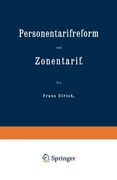 Personentarifreform und Zonentarif (German Edition)