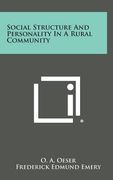 Social Structure and Personality in a Rural Community (en Inglés)