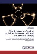 The difference of radon activities between cold and hot months in Iraq: The estimation of dose relationships for the inhalation of radon and the difference in activities during the year
