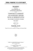 Federal workforce tax accountability (en Inglés)