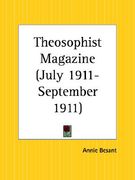theosophist magazine july 1911-september 1911 (en Inglés)