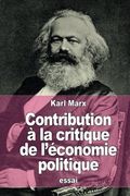 Contribution à la critique de l’économie politique