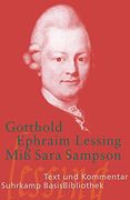 Miß Sara Sampson: Ein Bürgerliches Trauerspiel in Fünf Aufzügen: Text und Kommentar (Suhrkamp Basisbibliothek) (en Alemán)